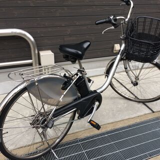 地域限定送料無料 パナソニック ビビ 新基準 12AH 子供乗せ シルバー 