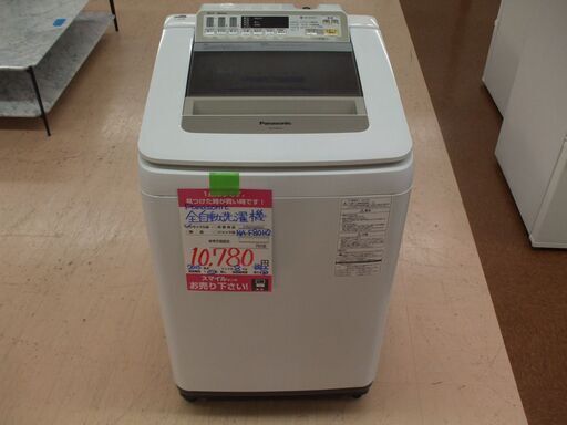 【店頭受け渡し】 Panasonic　簡易乾燥機能付洗濯機　8 kg　NA-FA80H2　2015年製　中古品