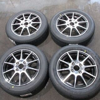 来店取付けOK】新品タイヤ&中古アルミセット 155/65R14 軽自動車 