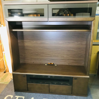未使用品?テレビボード?壁面収納付き?アウトレット商品?内幅142✨清掃済?