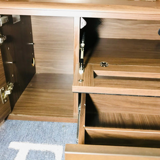 未使用品?テレビボード?壁面収納付き?アウトレット商品?内幅142✨清掃済?