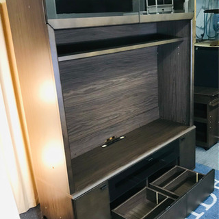 未使用品?テレビボード?壁面収納付き?アウトレット商品?内幅142✨清掃済?