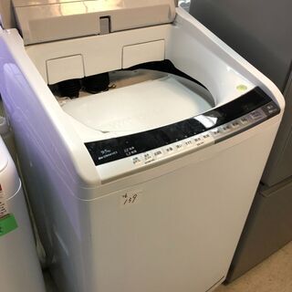 ☆中古激安！　日立　乾燥機付き全自動洗濯機　ビートウォッシュ　5.0㎏　2016年製　BWｰD90WVE3形　【KBE058】￥24,800！！ ☆中古激安！ 日立 乾燥機付き全自動洗濯機 ビートウォッシュ 5.0