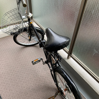 【ネット決済】ブラック折り畳み自転車