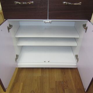 収納家具 R085 キッチンカウンター、レンジボード、幅80cm 美品