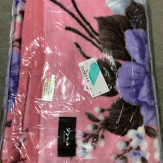 毛布(ピンク・ジンペット) 140×200 新品未使用　引取限定