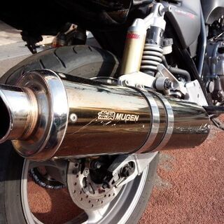 NO.3803　ＣＢ４００ＳＦＶ ＲＥＶＯ　ＶＴＥＣ（可変バルブシステム）　ＦＩ車　無限ＭＵＧＥＮマフラー付き　ブラック　☆彡 NO.3803 CB400SFV REVO VTEC（可変バルブシステム