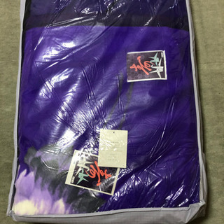 高級毛布(パープル) 140×200 新品未使用　引取限定 