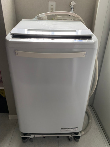 2019年製!おまけ付き★ HITACHI BEAT WASH 8kg ホワイト 全自動洗濯機
