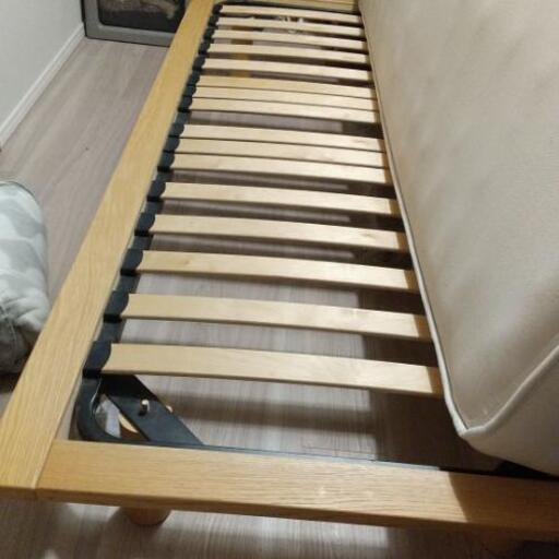 くろさま専用 無印良品ベッドセット東京23区内 木製ベッドフレーム+脚+高密度マットレス