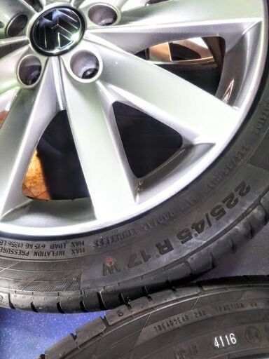 夏 ゴルフ6 純正 17インチ ハイライン【富山市 手渡しもOK】VW ゴルフ 