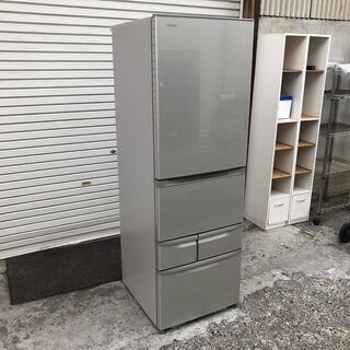 ☆動作〇☆ 東芝 ノンフロン冷凍冷蔵庫 GR-F43N NU 426L 2013年式