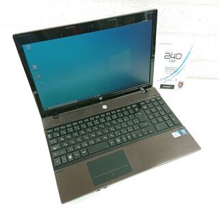 高速起動 HP ProBook 4520s ノートPC 新品SSD 240GB Celeron P4600 2.00GHz 15.6インチ メモリ4GB パソコン