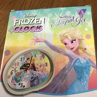 アナと雪の女王　置き時計　新品　Disney