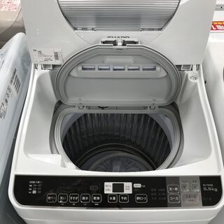6か月間動作保証付き SHARP 洗濯機 5.5kg 2017年製【トレファク南柏