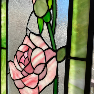 ステンドグラス ピンクローズ