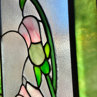 ステンドグラス ピンクローズ