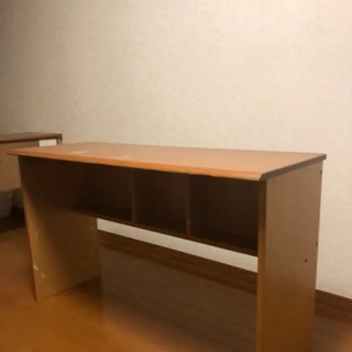 【ネット決済】大塚家具　学習机　テーブル　木製　解体可能　2個セット