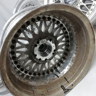 ★希少品★ 15X7J LINEA SPORT リネア スポーツ 4H 5H -114.3 2ピースホイール made in ジャパン メッシュ 4本   ～横浜市旭区 ズーラシア近く～