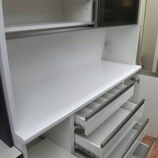 🤩🤩お値下げしました🤩松田家具 160cm ワイド レンジボード 2面 天袋付 ソフトクローザー モイス アーバンスタイル キッチンボード ハイグレードモデル★