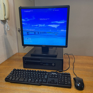 スピーカー付きでYouTubeもすぐに楽しめます♪HPパソコン一式
