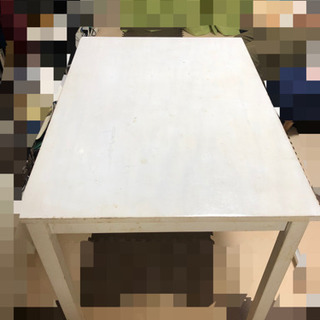 【ネット決済】ダイニングテーブル　デスク　ホワイト