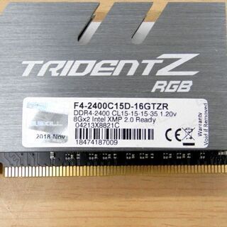 PC メモリ G.SKILL ジースキル F4-2400C15D-16GTZR DDR4メモリ8GBx8枚 