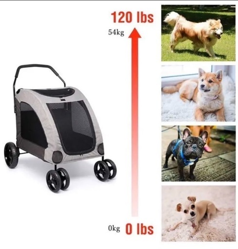 ペットカートと大型犬折りたたみ出来るハウス ペットカートと大型犬折りたたみ出来るハウス