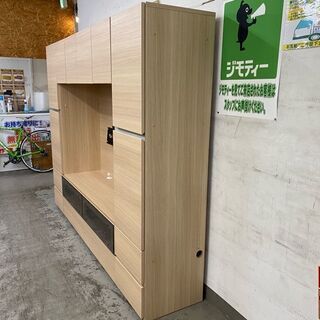 デザインに現れる使いやすさ！【愛品館 江戸川店】パモウナ　壁面収納TVボード　壁面収納　壁面ボード　ID:157-007751-007　配送可＆代引き配送可