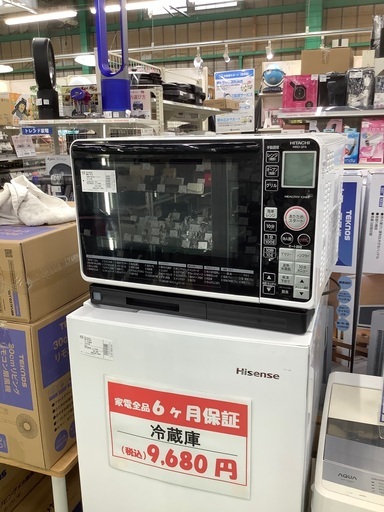 安心の6ヶ月保証付！！ HITACHI　過熱水蒸気オーブンレンジ　MRO-SF6  2017年製