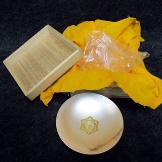 銀杯 純銀製 シルバー 直径10.7cm 酒器 95g 金属工芸 木箱付き 札幌市