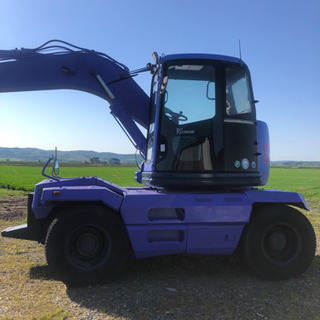 油圧ショベル　H9年　PW128 タイヤバックホー