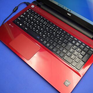 初期設定済み！NEC Webカメラ搭載 HDD1TB ノートパソコン レッド