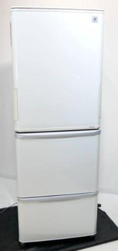 SHARP  シャープ ノンフロン冷凍冷蔵庫 プラズマクラスター SJ-PW35Y-W 350L 2014年製