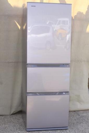 商談中　TOSHIBA 東芝 ノンフロン 3ドア冷凍冷蔵庫  GR-H38SY（NP） 363L 右開き 2016年製
