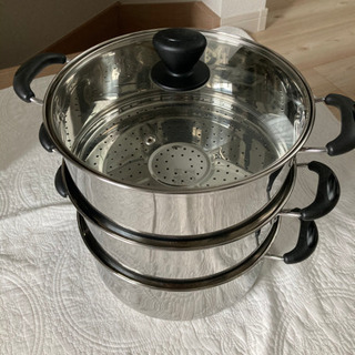3段　蒸し器　鍋　IT対応