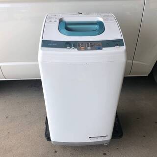 【ネット決済・配送可】日立全自動電気洗濯機　NW-5KR　洗濯容...