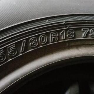 ?155/80R13⭐2018年！パッソ、ブーン等に！バリ山！美品！BluEarth 