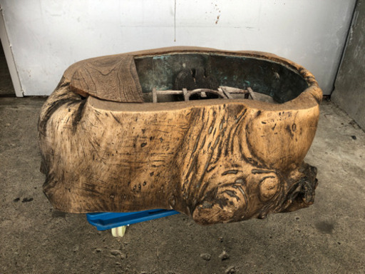 古い火鉢 五徳付き アンティーク 骨董 80×60×28cmおおよそ