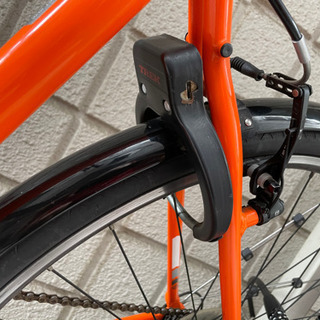 TREK 7.4FX クロスバイク サイズ20 オレンジ　フェンダー付き