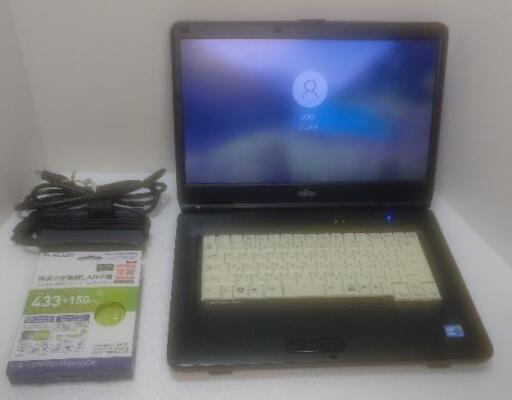 富士通ノートパソコン Windows10Pro/Core i5/メモリ6GB/Wi-Fi！大容量HDD 750GB！