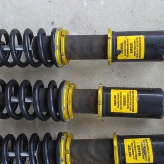 ★引取り歓迎★下見可能★　車高調サスペンション4本セット　メーカー不明　現状渡し　使用品