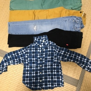 【ネット決済】まとめ売り　男の子ズボン／シャツ　120