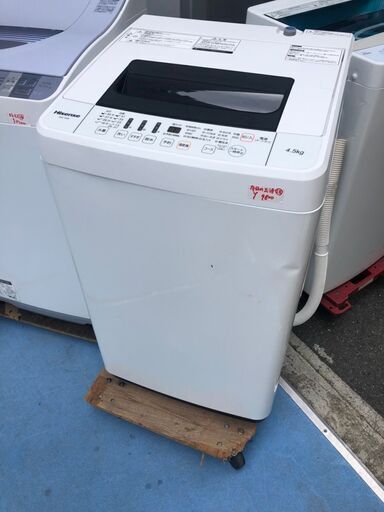 ☆中古 激安！！Hisense　 洗濯機　HW-T45A　4.5ｋｇ　2017年製　DE014　￥9,800！！