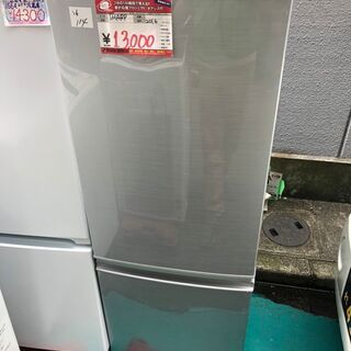 ☆中古 激安 SHARP ノンフロン冷蔵庫 2016年製 167L SJ-D17B-S DE017