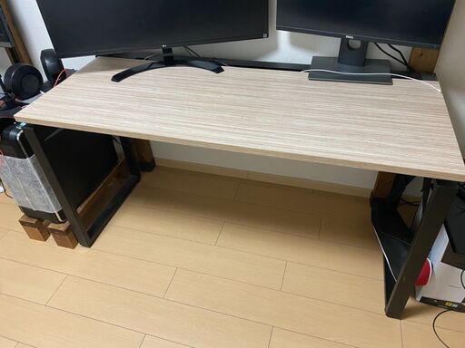 プレノデスクシステム 平机 引出し無し オーク天板 幅1400×奥行600×高さ720mm