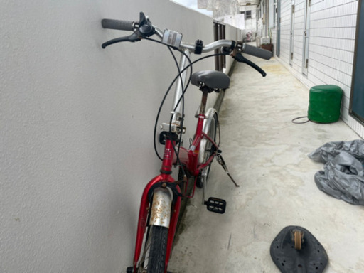 折りたたみ自転車  サビあり