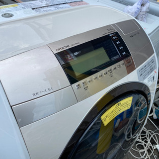 日立 ドラム式洗濯乾燥機 ビッグドラム 左開き 11kg 乾燥6キロ