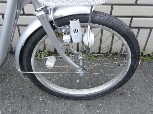 ☆三輪自転車 前輪20インチ 後輪16インチ シルバー KALIN カゴ/カギ付 大人