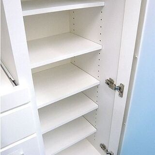 札幌 レンジボード 幅80×奥行40×高さ115㎝ ホワイト エナメル天板